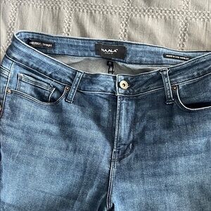 Haala Women's Classic Blue Straight Leg Jeans